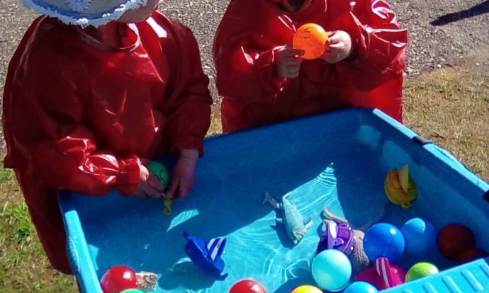 Bumblebees Water Play Day Nursery Peterborough