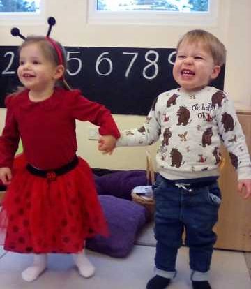 Children celebrating world book day